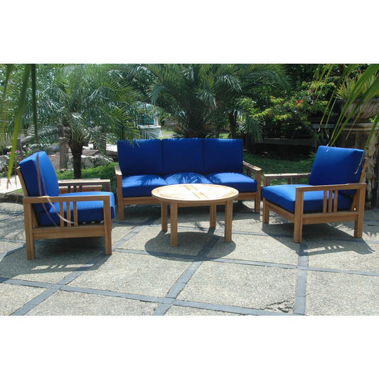 Southbay Deep Seating 5-Pieces Conversation Set C By Anderson Teak | Outdoor Sofas, Loveseats & Sectionals | Modishstore