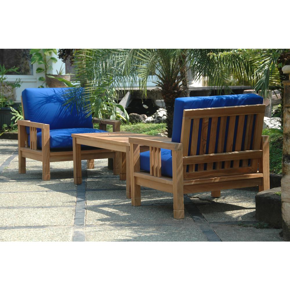 Southbay Deep Seating 3-Pieces Conversation Set B By Anderson Teak | Outdoor Sofas, Loveseats & Sectionals | Modishstore - 2