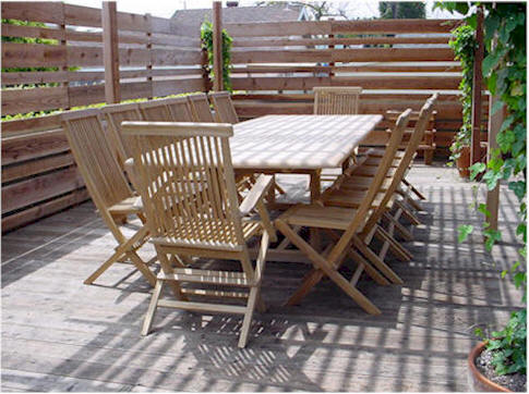 Valencia Classic 15-Pieces Dining Set By Anderson Teak | Outdoor Dining Sets | Modishstore