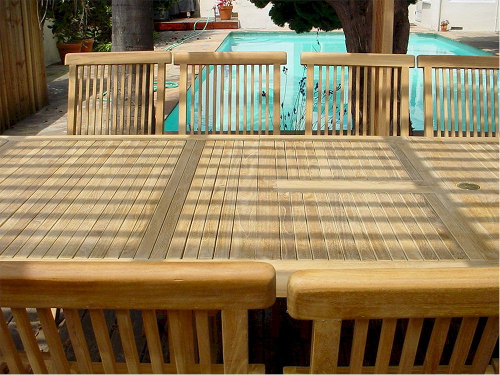 Valencia Classic 11-Pieces Dining Set By Anderson Teak | Outdoor Dining Sets | Modishstore