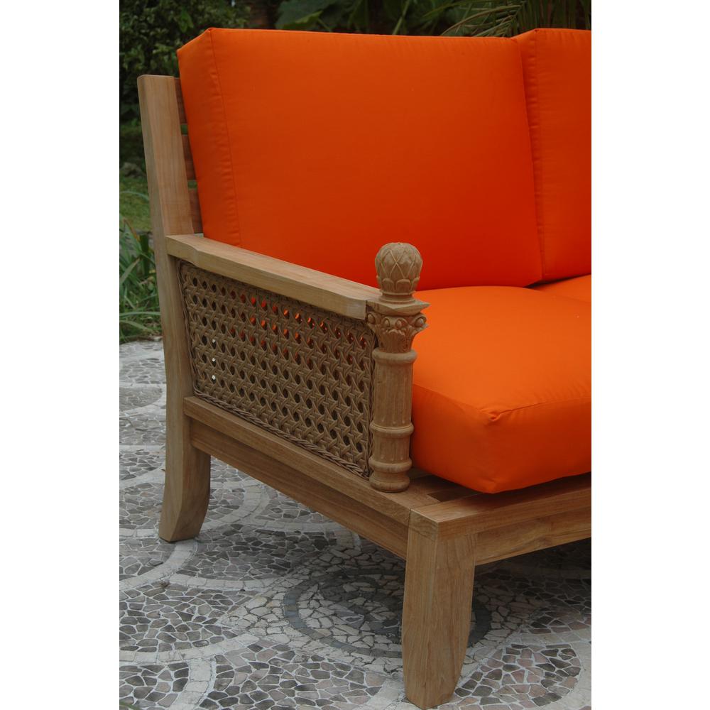 Luxe 5-Pieces Modular Set SET-66 By Anderson Teak | Outdoor Sofas, Loveseats & Sectionals | Modishstore - 3