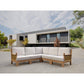 Luxe 5-Pieces Modular Set SET-66 By Anderson Teak | Outdoor Sofas, Loveseats & Sectionals | Modishstore - 4