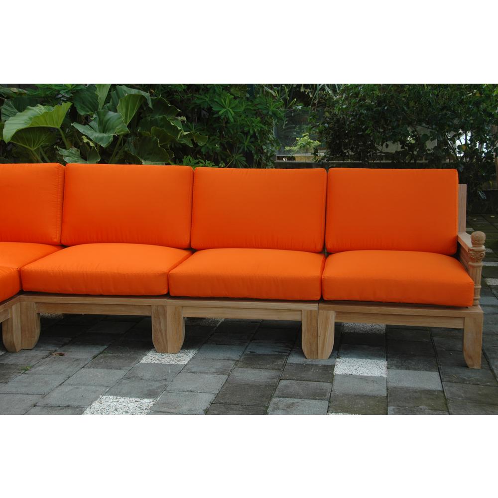 Luxe 6-Pieces Modular Set A By Anderson Teak | Outdoor Sofas, Loveseats & Sectionals | Modishstore - 3