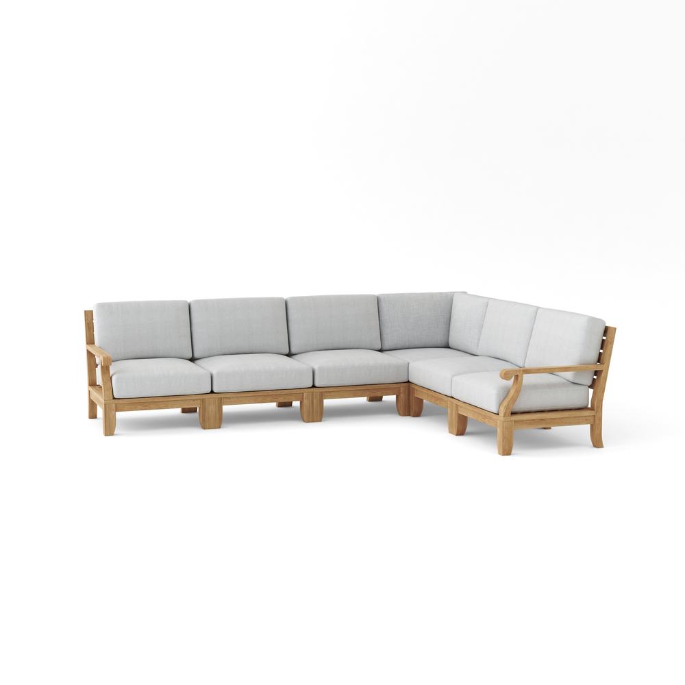 Riviera Luxe 6-Pieces Modular Set B By Anderson Teak | Outdoor Sofas, Loveseats & Sectionals | Modishstore - 2