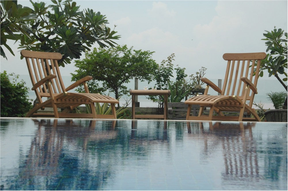 Royal Steamer Katana 3-Pieces Set By Anderson Teak | Outdoor Chaise Lounges | Modishstore - 2