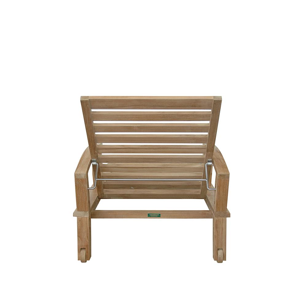 Brianna Sun Lounger With Arm By Anderson Teak | Outdoor Chaise Lounges | Modishstore - 2