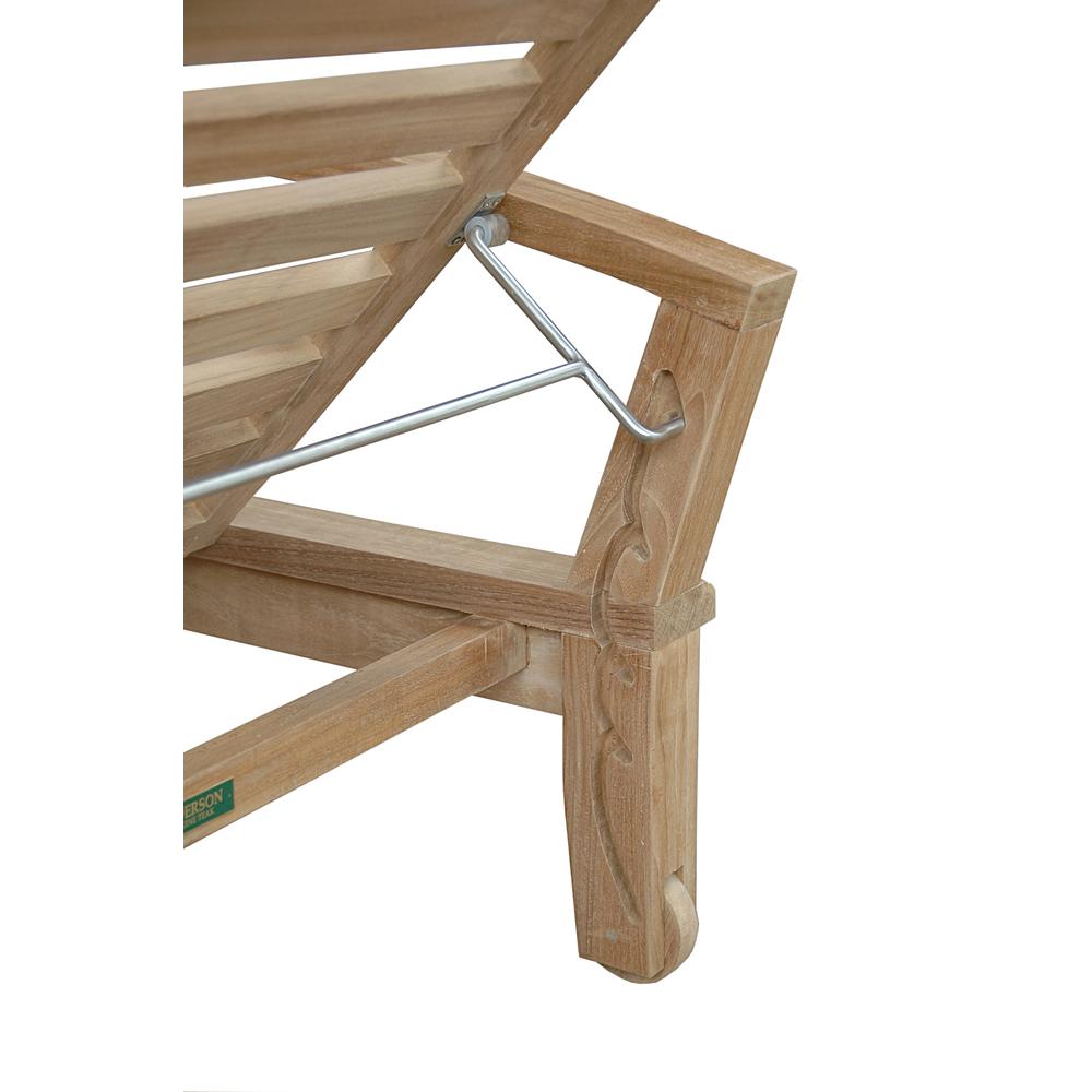 Brianna Sun Lounger With Arm By Anderson Teak | Outdoor Chaise Lounges | Modishstore - 3