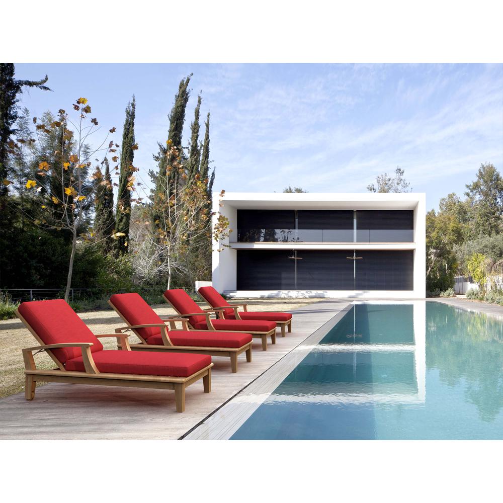 Brianna Sun Lounger With Arm By Anderson Teak | Outdoor Chaise Lounges | Modishstore - 4