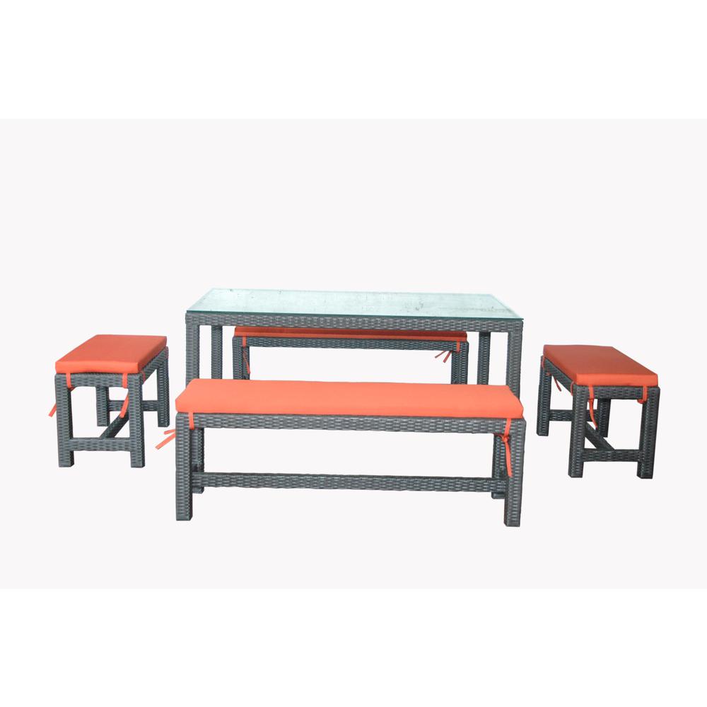 Sorento 5-Pieces Dining Set By Anderson Teak | Outdoor Dining Sets | Modishstore