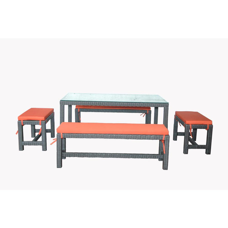 Sorento 5-Pieces Dining Set By Anderson Teak | Outdoor Dining Sets | Modishstore