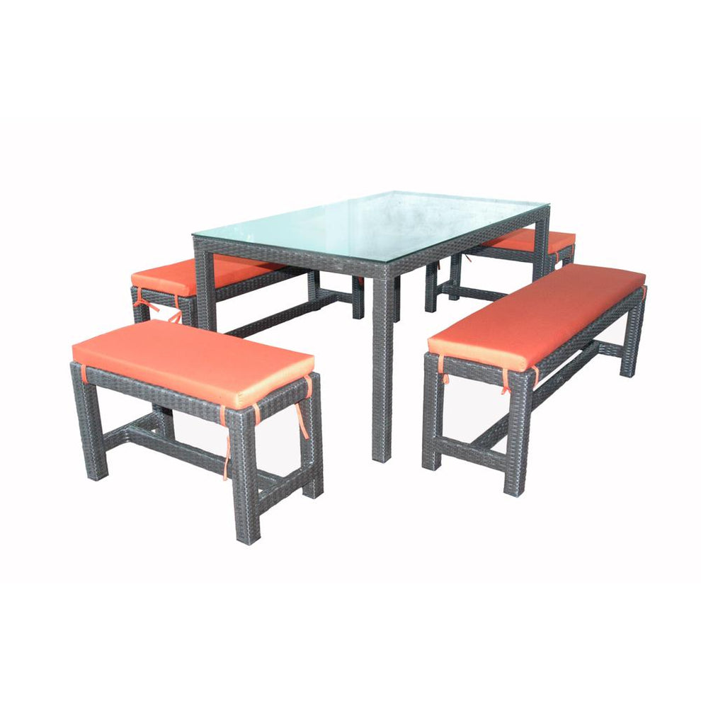 Sorento 5-Pieces Dining Set By Anderson Teak | Outdoor Dining Sets | Modishstore - 2