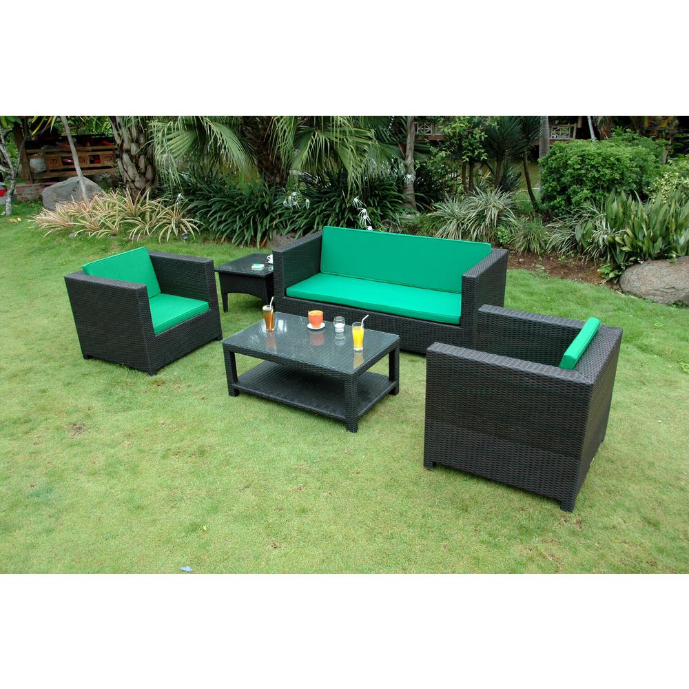 Coto De Casa 4-Pieces Deep Seating Set By Anderson Teak | Outdoor Sofas, Loveseats & Sectionals | Modishstore - 4