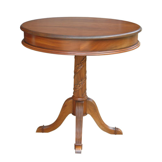 Victorian Pedestal Side Table By Anderson Teak | Side Tables | Modishstore