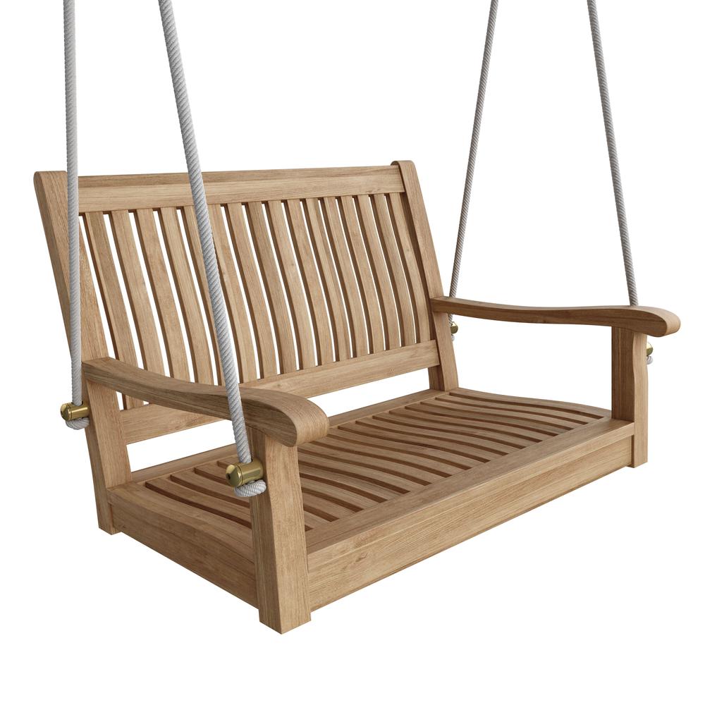 Del-Amo 36" Straight Swing Bench By Anderson Teak | Outdoor Porch Swings | Modishstore