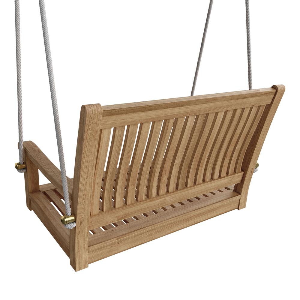 Del-Amo 36" Straight Swing Bench By Anderson Teak | Outdoor Porch Swings | Modishstore - 2