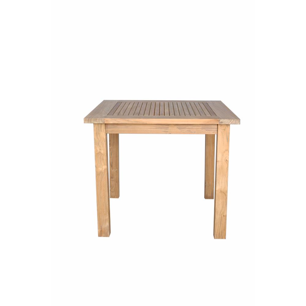 Bahama 35" Square Table Small Slats By Anderson Teak | Outdoor Tables | Modishstore - 2
