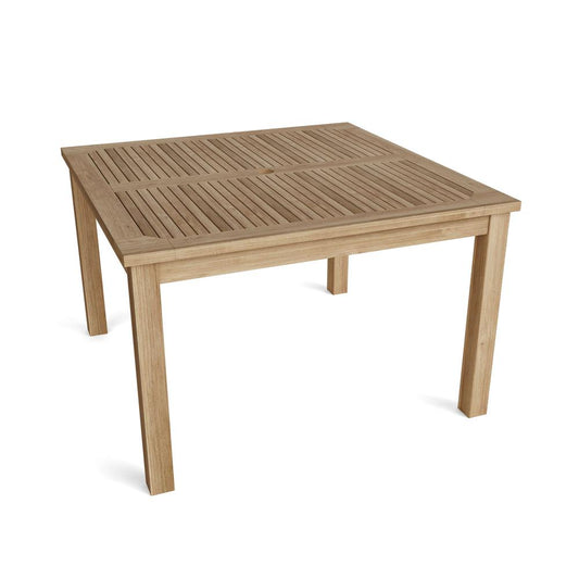 47" Windsor Square Small Slat Dining Table By Anderson Teak | Outdoor Tables | Modishstore