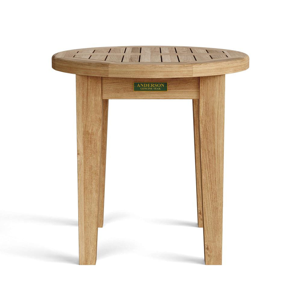 Brianna 20" Round Side Table By Anderson Teak | Outdoor Tables | Modishstore - 2