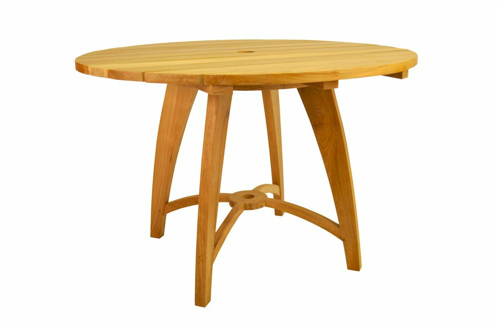 Florence 47" Round Table By Anderson Teak | Outdoor Tables | Modishstore - 2