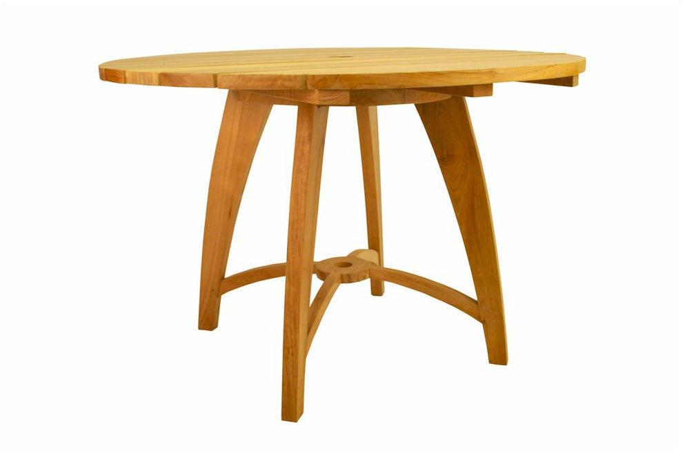 Florence 47" Round Table By Anderson Teak | Outdoor Tables | Modishstore - 3