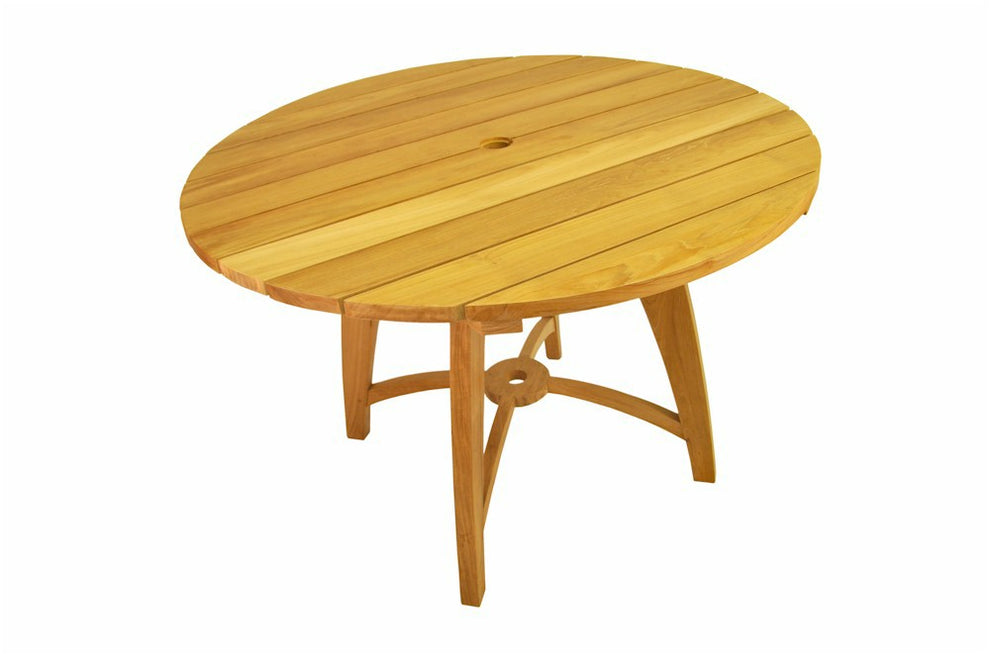 Florence 47" Round Table By Anderson Teak | Outdoor Tables | Modishstore - 4