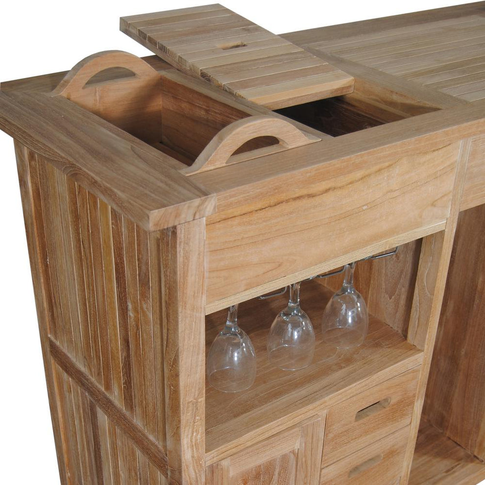 Safari Bar Table By Anderson Teak | Bar Tables | Modishstore - 4