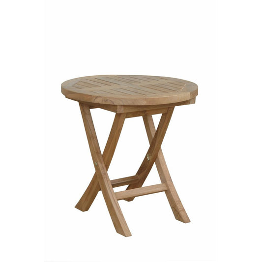 Montage 20" Round Folding Table By Anderson Teak | Outdoor Tables | Modishstore