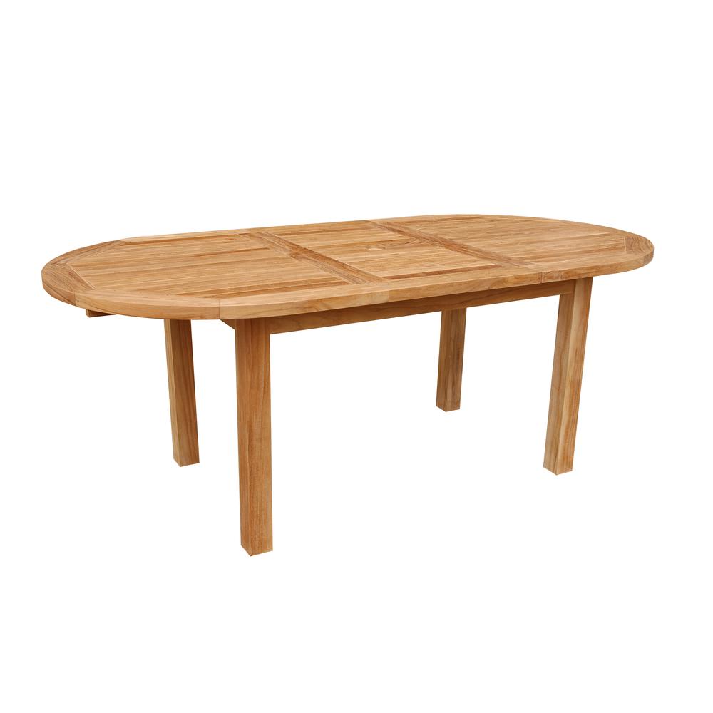 Bahama 78" Oval Extension Table By Anderson Teak | Outdoor Tables | Modishstore - 3