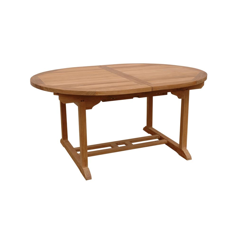 Bahama 87" Oval Extension Table Extra Thick Wood By Anderson Teak | Outdoor Tables | Modishstore - 2