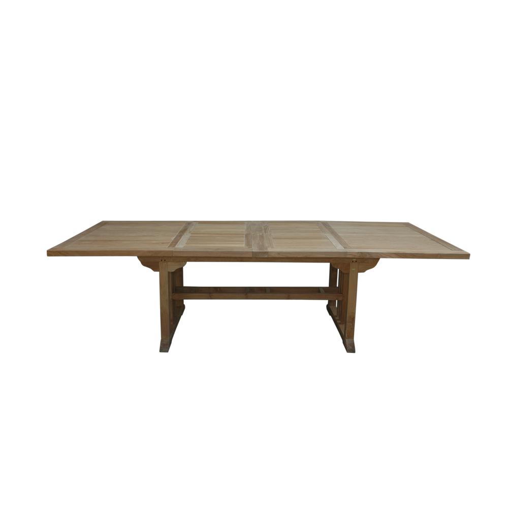 Sahara 106" Rectangular Double Ext. Table By Anderson Teak | Outdoor Tables | Modishstore - 3