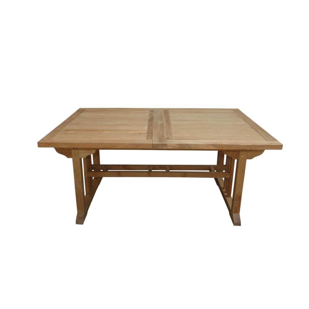 Sahara 106" Rectangular Double Ext. Table By Anderson Teak | Outdoor Tables | Modishstore - 4