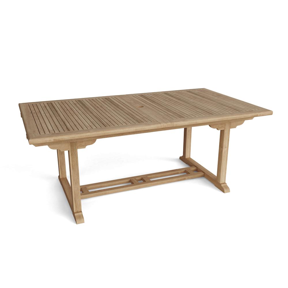Valencia 117" Rectangular Table W/ Double Extensions By Anderson Teak | Outdoor Tables | Modishstore - 3