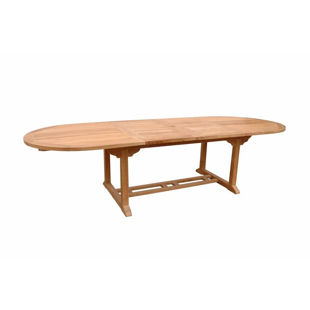 Bahama 117" Oval Extension Table W/ Double Extensions By Anderson Teak | Outdoor Tables | Modishstore - 3