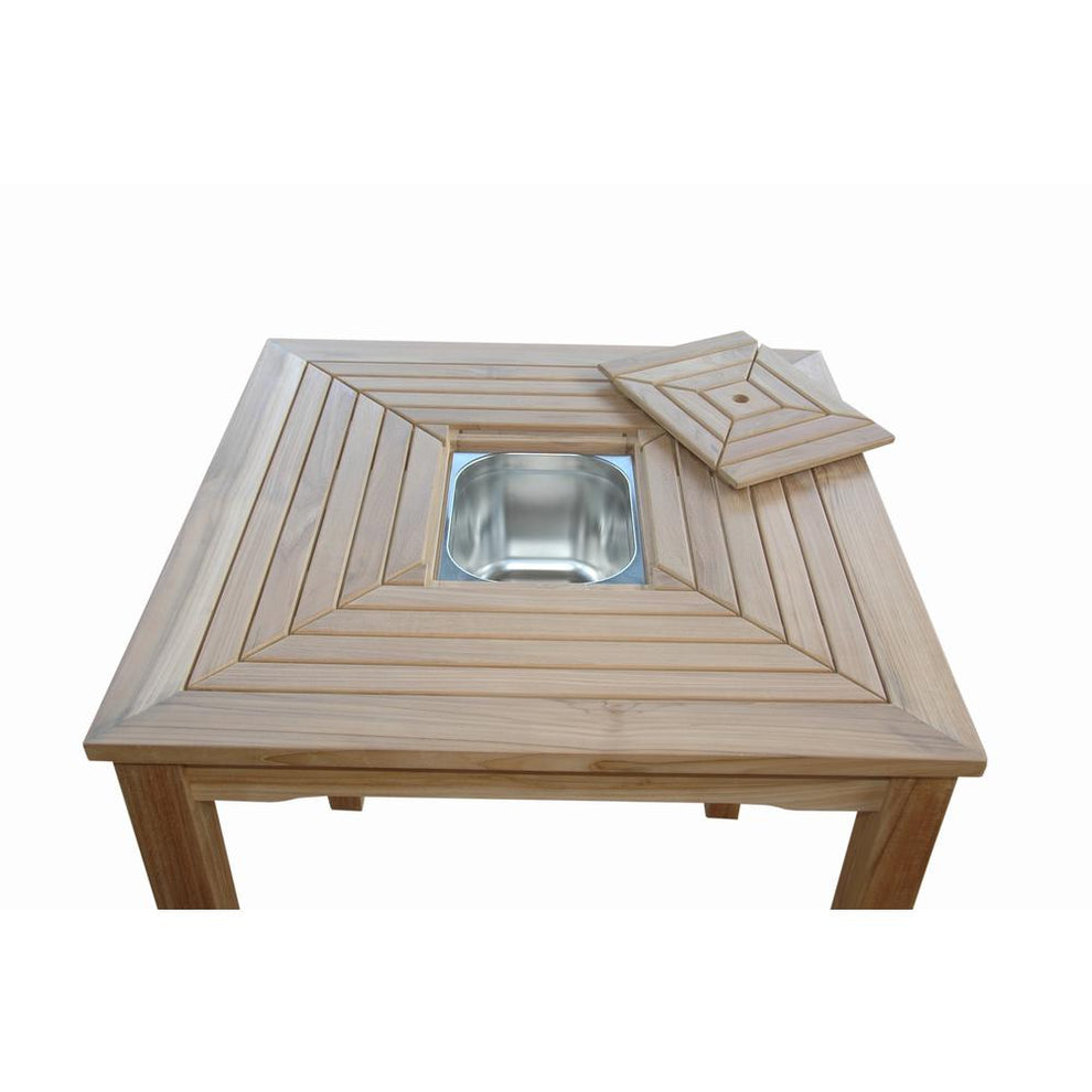 Chatsworth Ice Chiller Bar Table By Anderson Teak | Bar Tables | Modishstore - 3