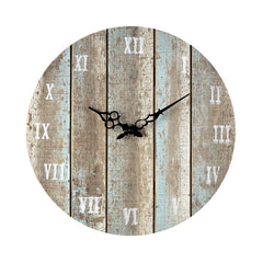 Sterling Industries Wooden Roman Numeral Outdoor Wall Clock.