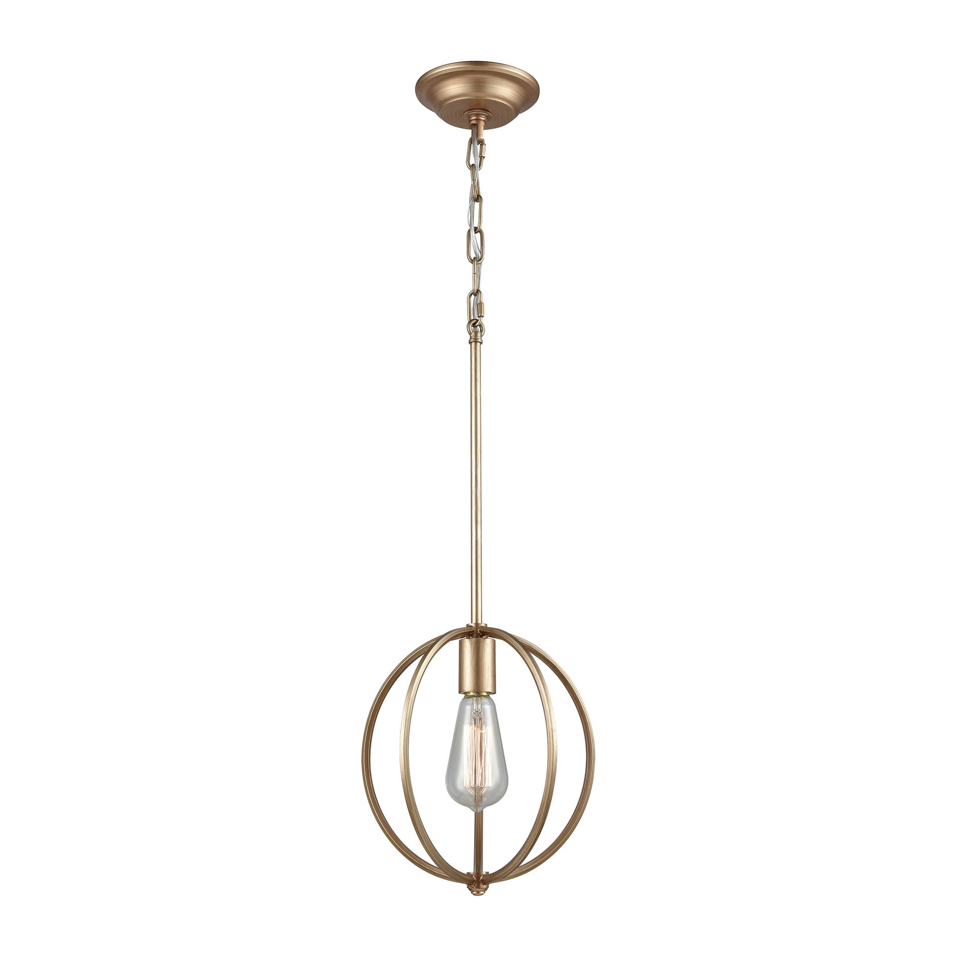 Stanton 1-Light Mini Pendant in Matte Gold ELK Lighting | Pendant Lamps | Modishstore