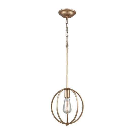 Stanton 1-Light Mini Pendant in Matte Gold ELK Lighting | Pendant Lamps | Modishstore