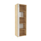 Manhattan Comfort Cypress Mid-Century- Modern Bookcase with 5 Shelves in Nature and Off White | Bookcases | Modishstore-2