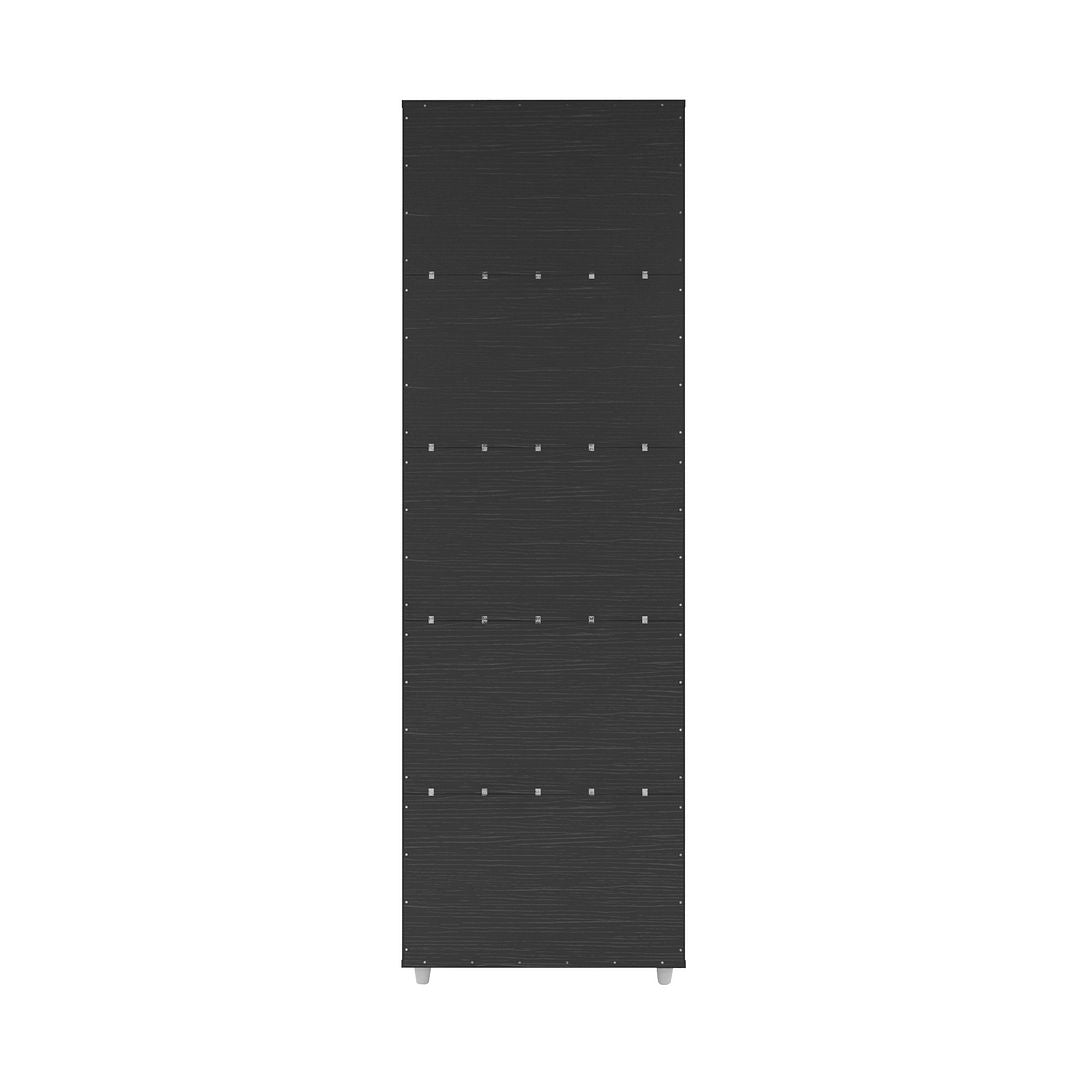 Manhattan Comfort Cypress Mid-Century- Modern Bookcase with 5 Shelves in Black | Bookcases | Modishstore-2