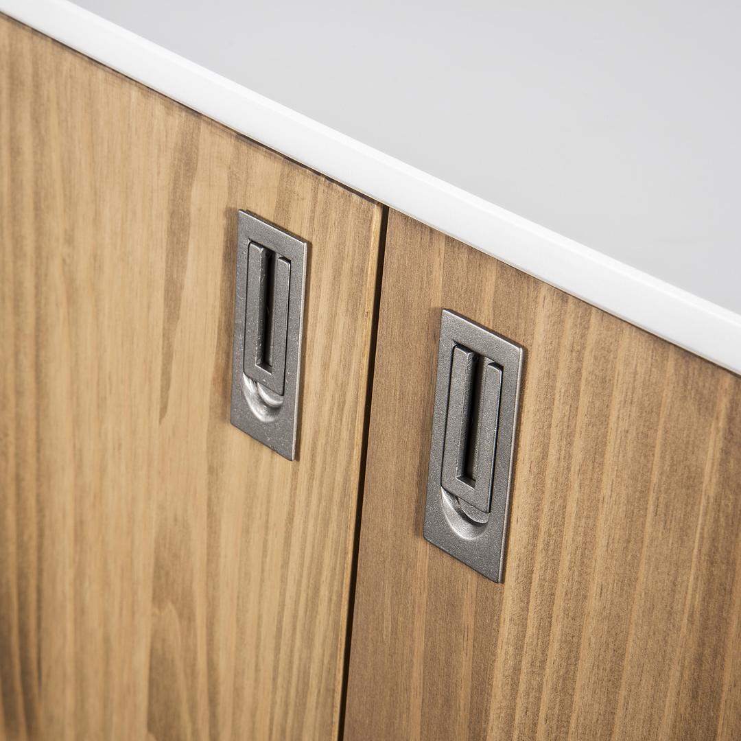 Manhattan Comfort Rustic Mid-Century Modern Jackie 49.4" High Dresser Cabinet | Cabinets | Modishstore-11