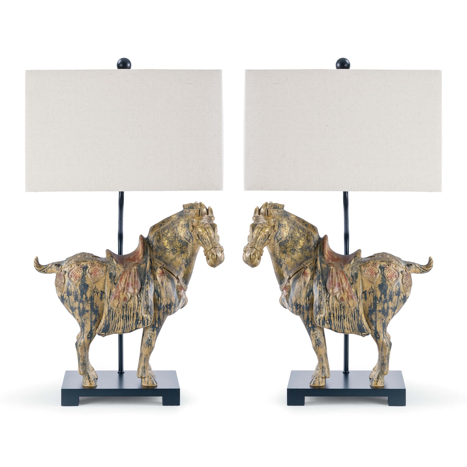 Dynasty Horse Table Lamps Pair By Regina Andrew | Table Lamps | Modishstore