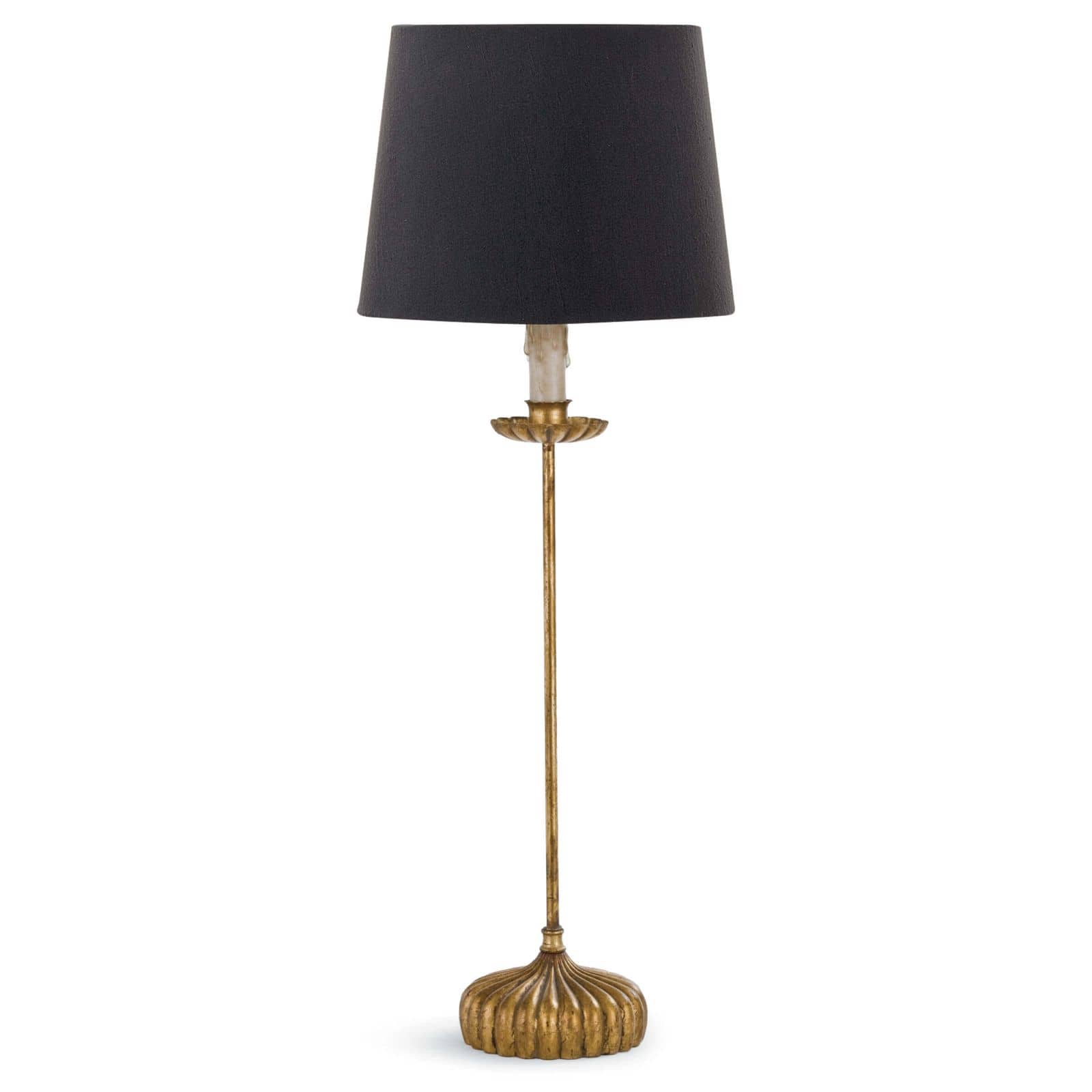 Clove Stem Buffet Table Lamp With Black Shade By Regina Andrew | Table Lamps | Modishstore - 2