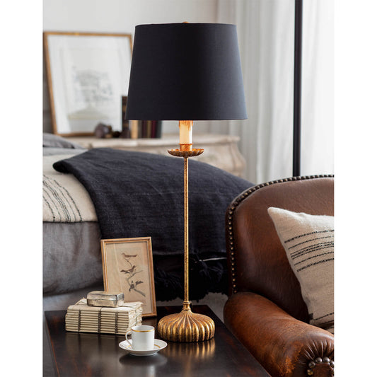 Clove Stem Buffet Table Lamp With Black Shade By Regina Andrew | Table Lamps | Modishstore