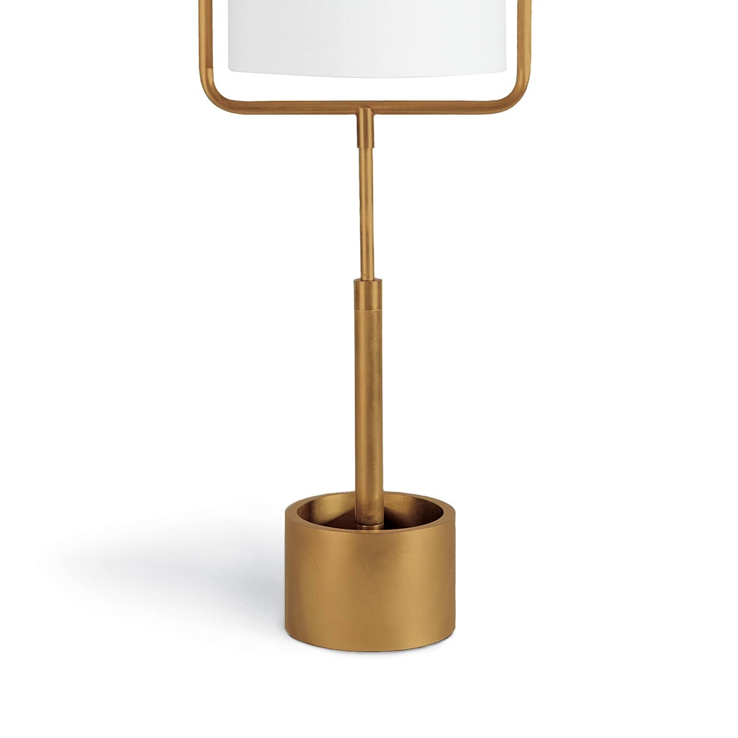 Geo Rectangle Table Lamp Natural Brass By Regina Andrew | Table Lamps | Modishstore - 4