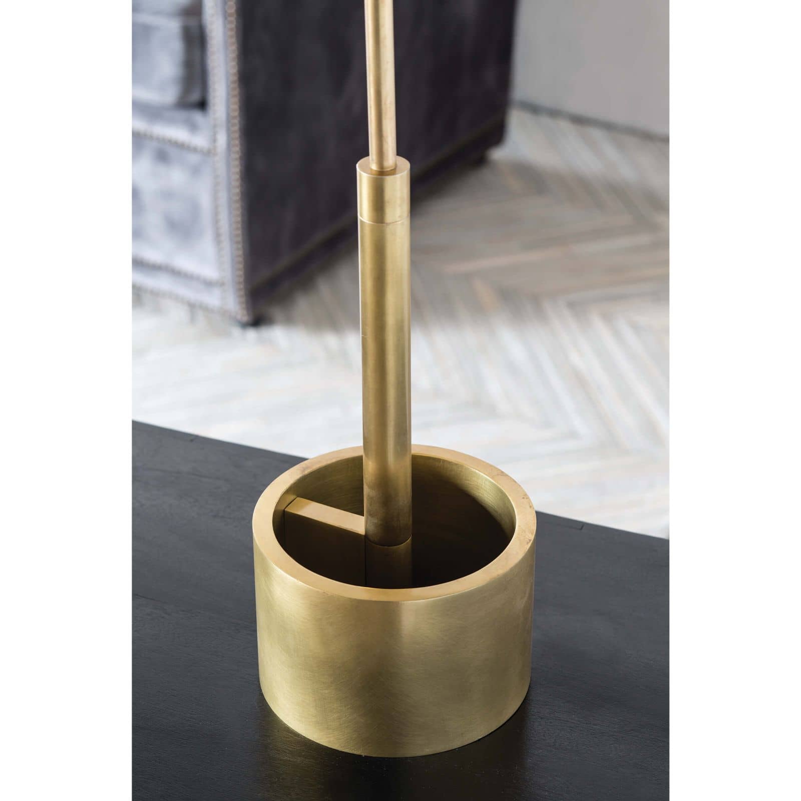Geo Rectangle Table Lamp Natural Brass By Regina Andrew | Table Lamps | Modishstore - 7