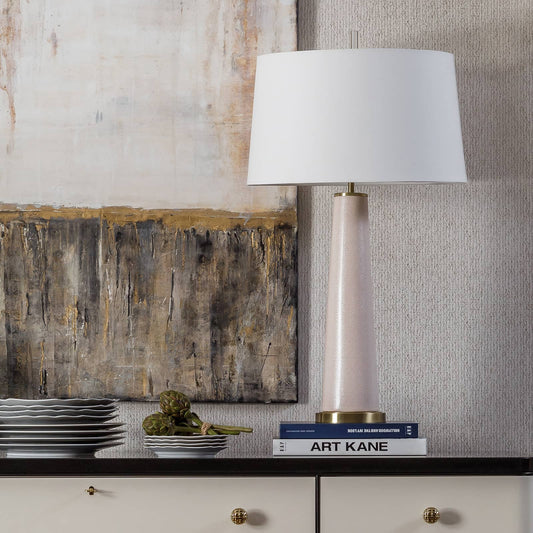 Audrey Ceramic Table Lamp Blush By Regina Andrew | Table Lamps | Modishstore