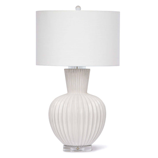 Madrid Ceramic Table Lamp White By Regina Andrew | Table Lamps | Modishstore