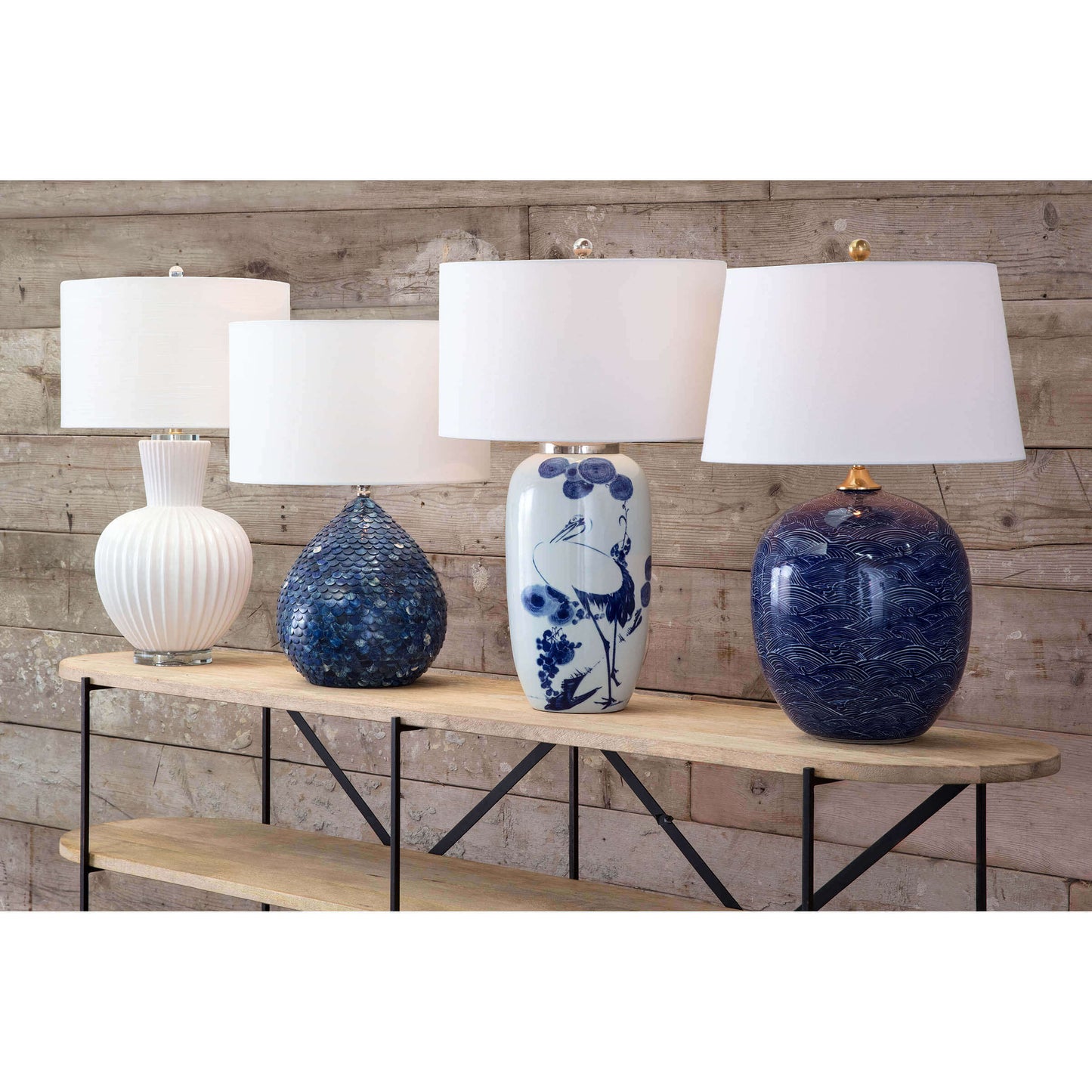 Sirene Table Lamp Blue By Regina Andrew | Table Lamps | Modishstore - 2