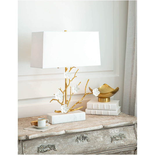 Cherise Horizontal Table Lamp Gold By Regina Andrew | Table Lamps | Modishstore
