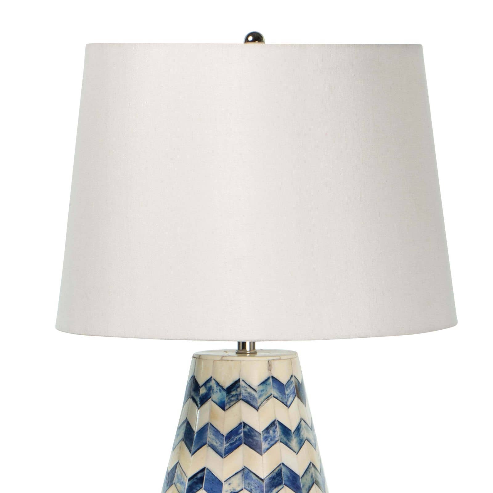 Cassia Chevron Table Lamp Blue By Regina Andrew | Table Lamps | Modishstore - 6
